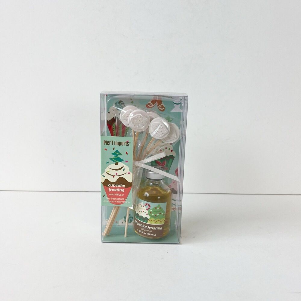Pier 1 Imports Cupcake Frosting Reed Diffuser 0.95 Fl Oz New In Box Discontinued